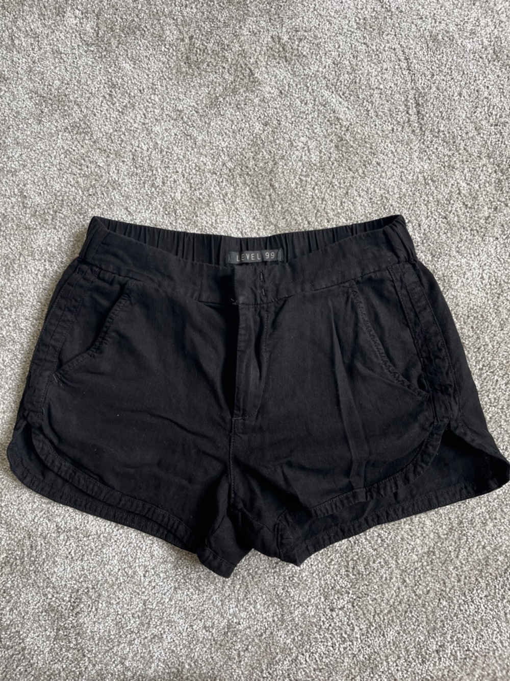 Level 99 Black Women's Athletic Casual Shorts